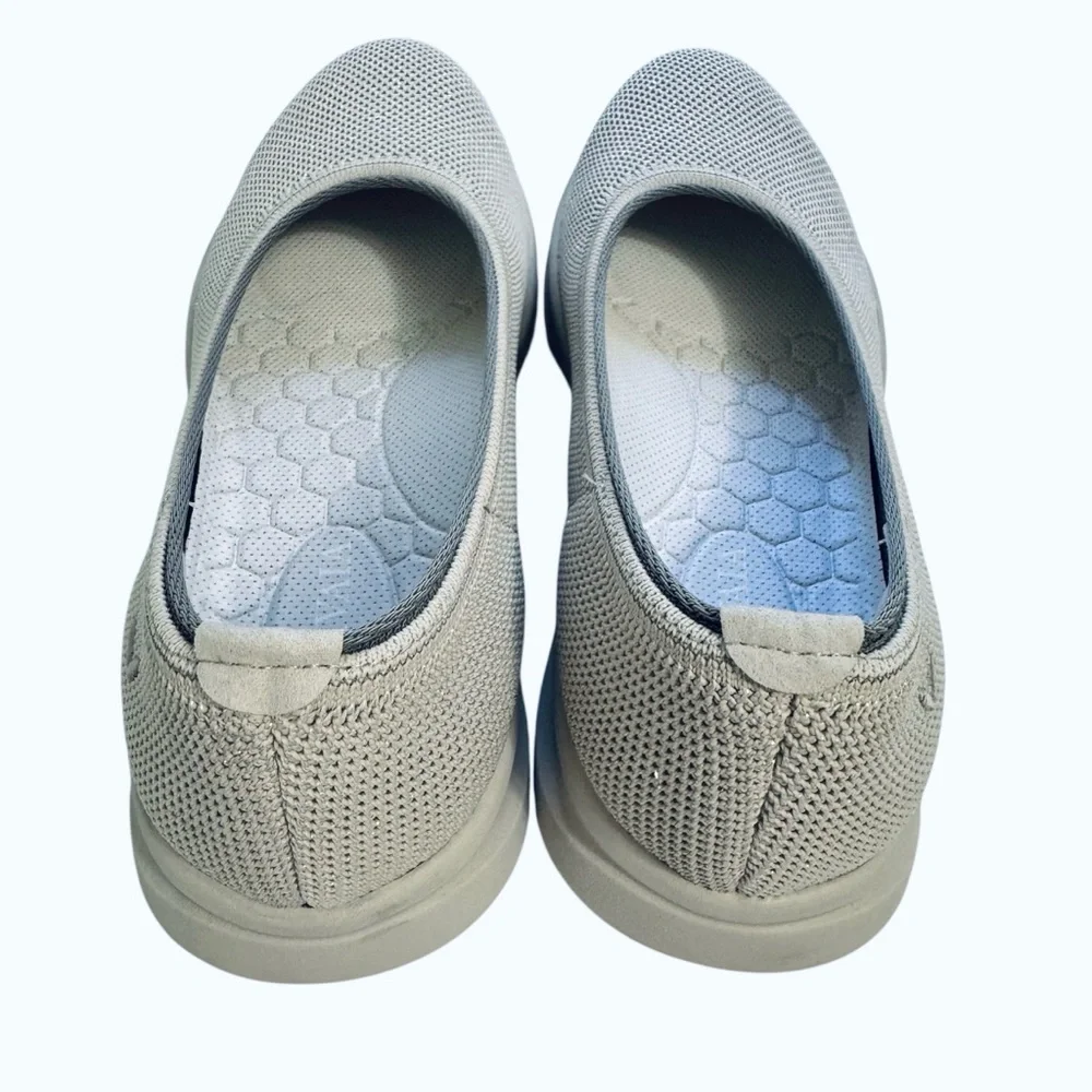 NEW Vivaia Izabel Water-Repellent Round-Toe Sneaker Flats Metallic Diamond - Picture 4 of 8